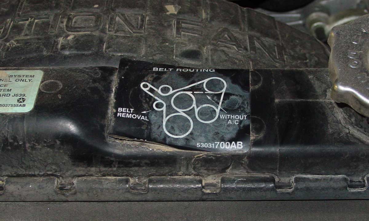 Jeep discount serpentine belt